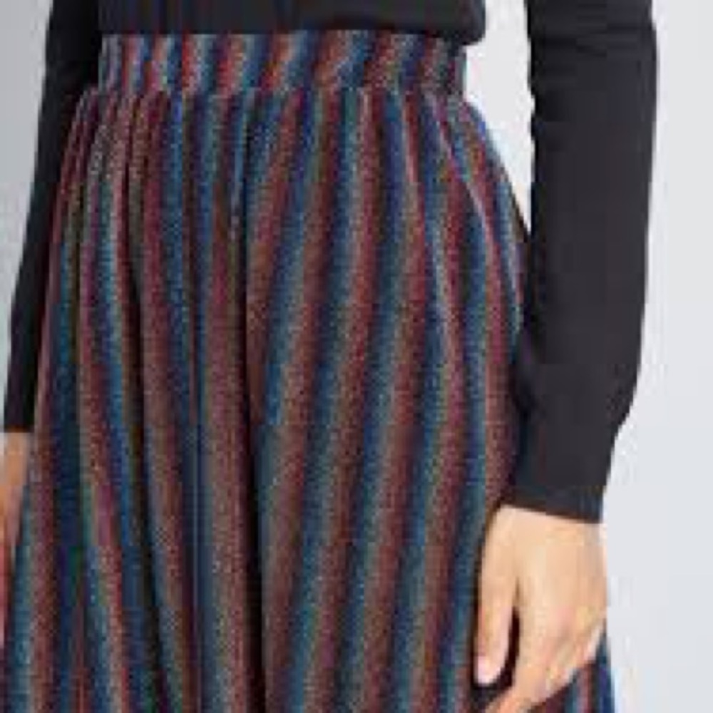 Rainbow sparkle midi skirt ✨🌈💥